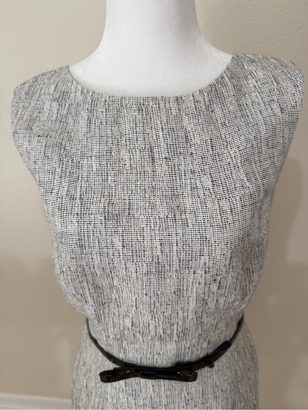 kate spade Black and White Textured Sheath Dress
